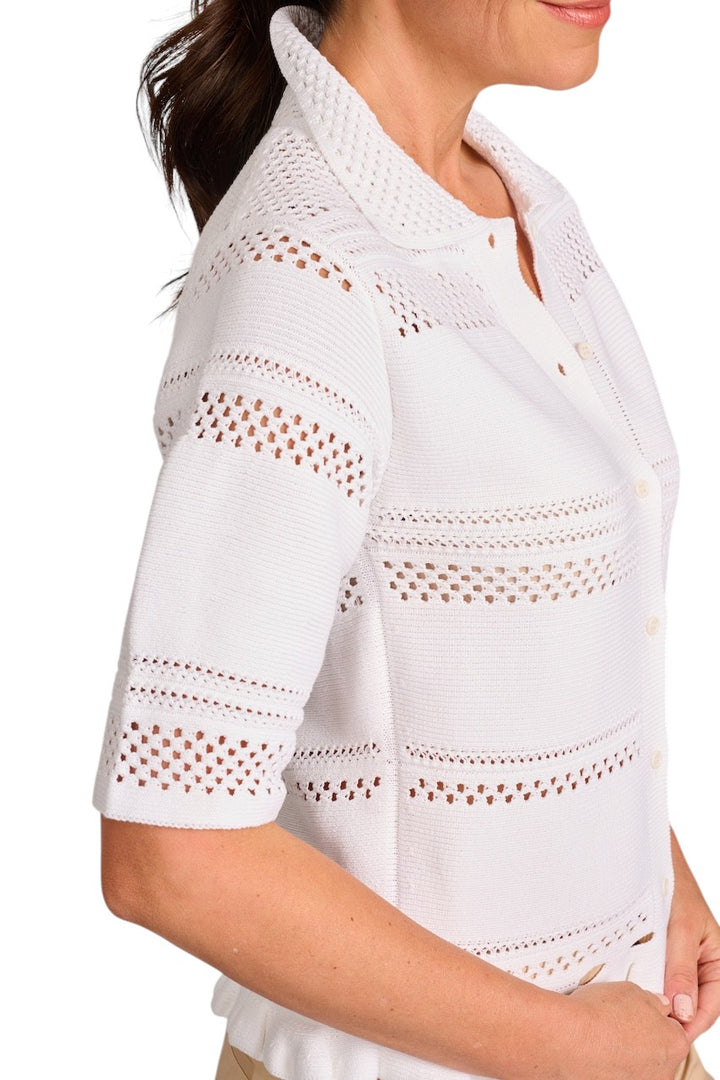 Fabiana Filippi gilet dames wit MAD275F492 D290 21