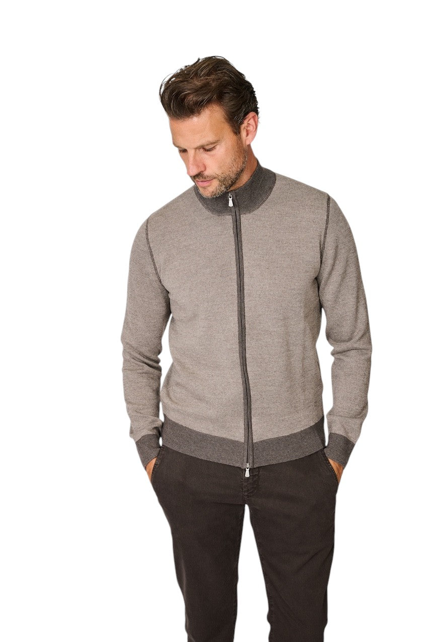 Gran Sasso Hommes gilet pour homme marron