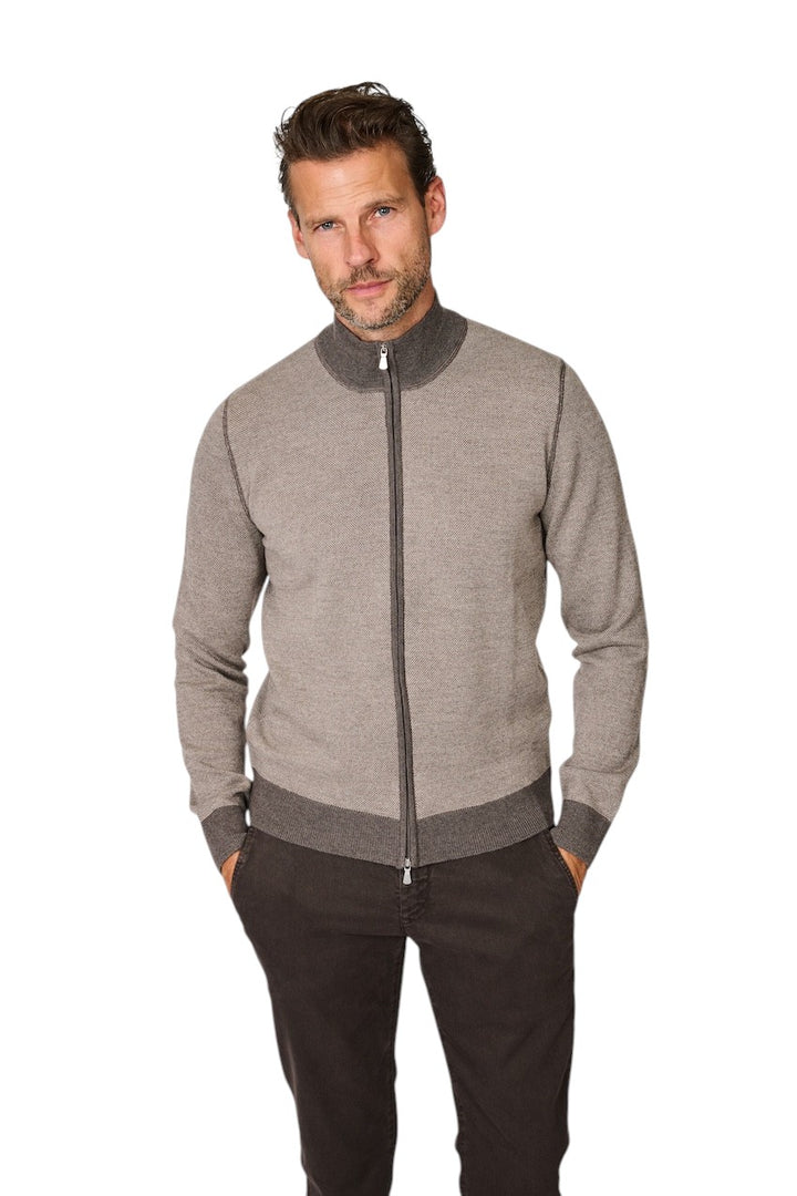 Gran Sasso Hommes gilet pour homme marron
