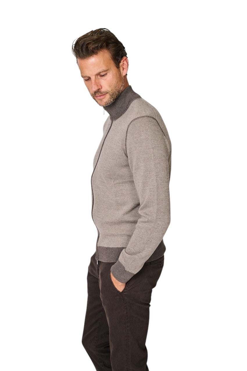 Gran Sasso Hommes gilet pour homme marron