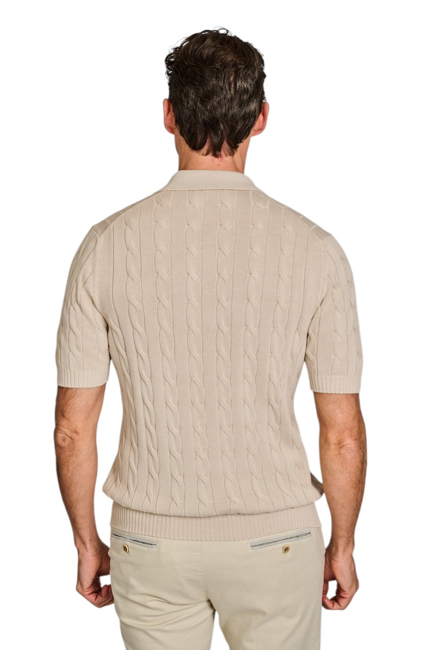 Gran Sasso Mænd polo shirt mænd sand