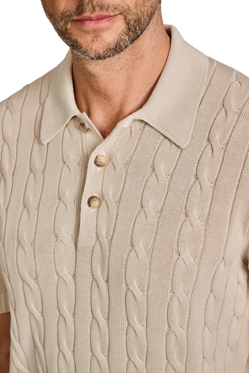 Gran Sasso Mænd polo shirt mænd sand