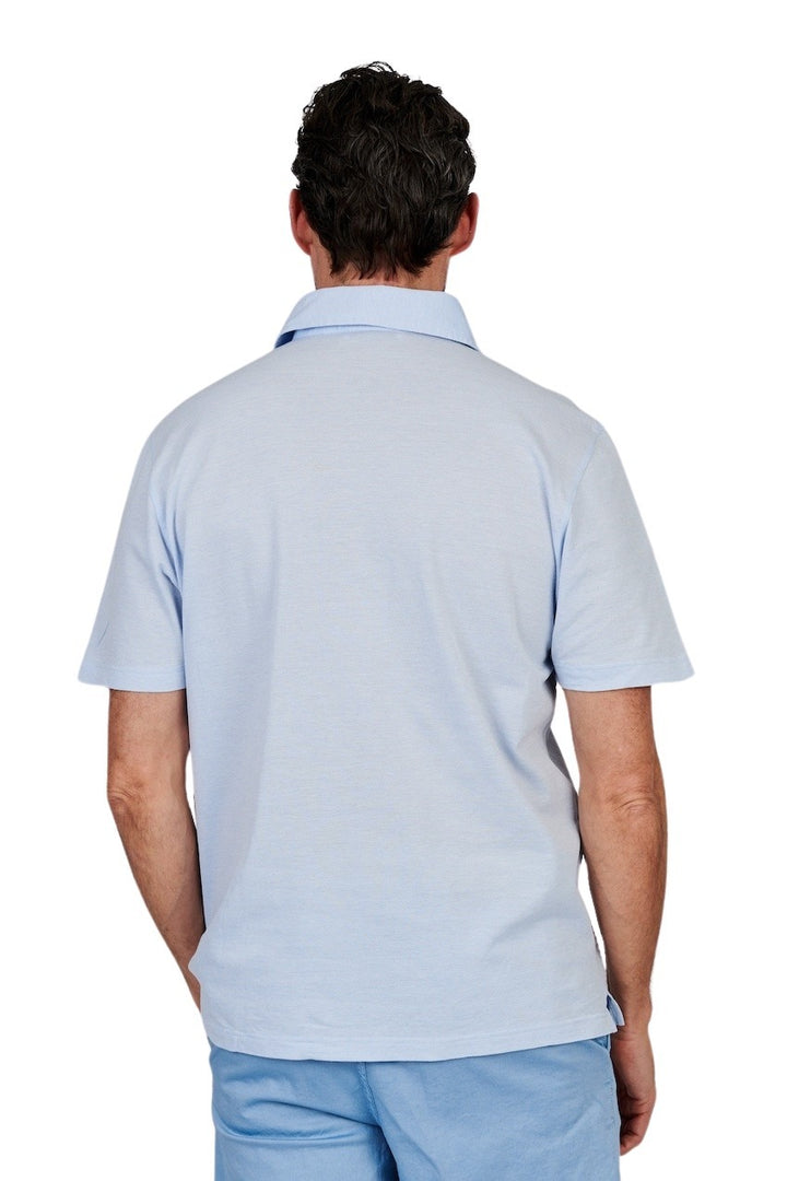 Gran Sasso Men polo shirt korte mouwen heren licht blauw