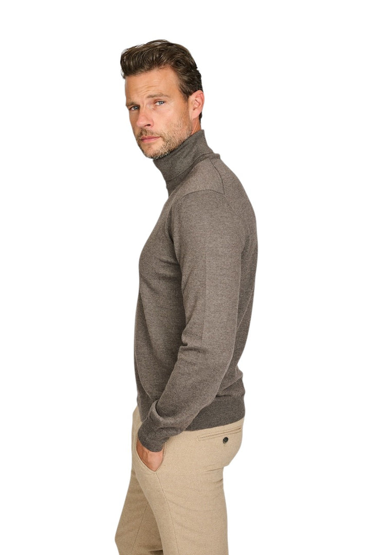 Gran Sasso Men pull trui rolkraag heren bruin 55157 14290 046