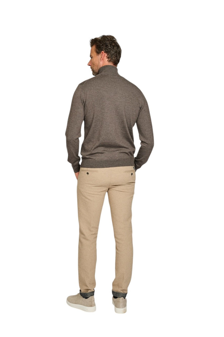 Gran Sasso Men pull trui rolkraag heren bruin 55157 14290 046