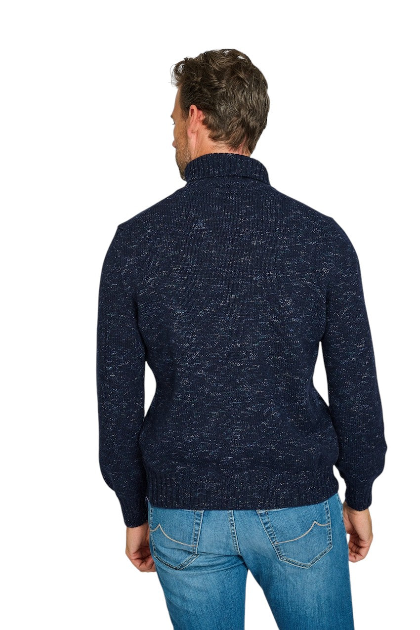 Gran Sasso Men pull trui rolkraag heren donker blauw 13170 25802 590.