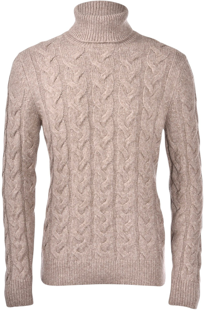 Gran Sasso Men pull trui rolkraag heren taupe 13190 19106 050