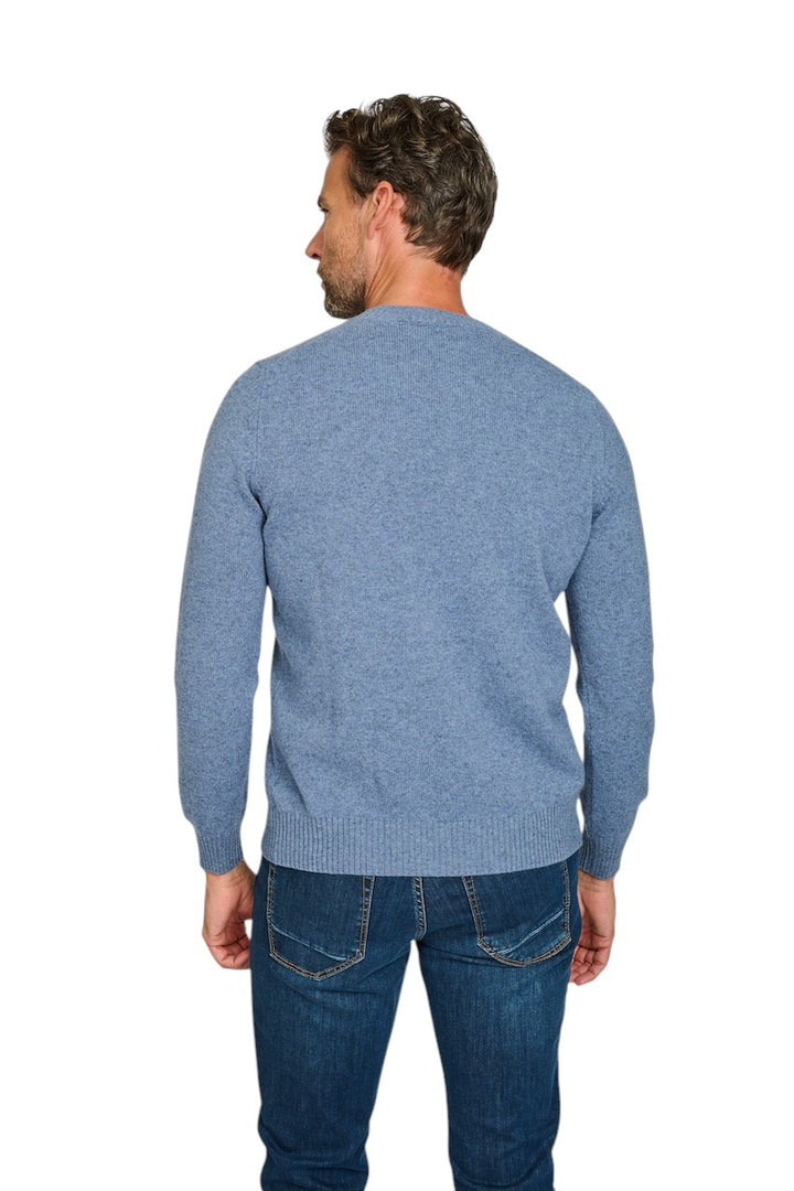 Gran Sasso Men pull trui ronde hals heren blauw 23131 25012 512
