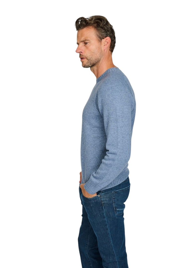 Gran Sasso Men pull trui ronde hals heren blauw 24157 25024 512