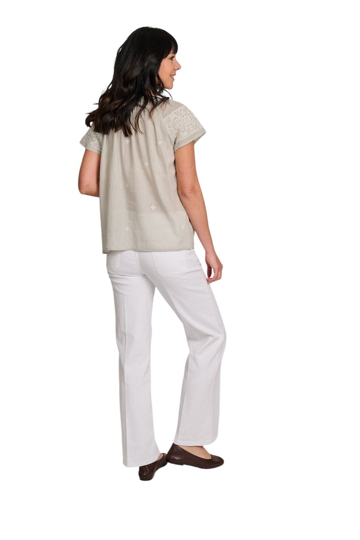 Hemisphere blouse zonder mouwen dames grijs 261OFEAUNI-6 6082