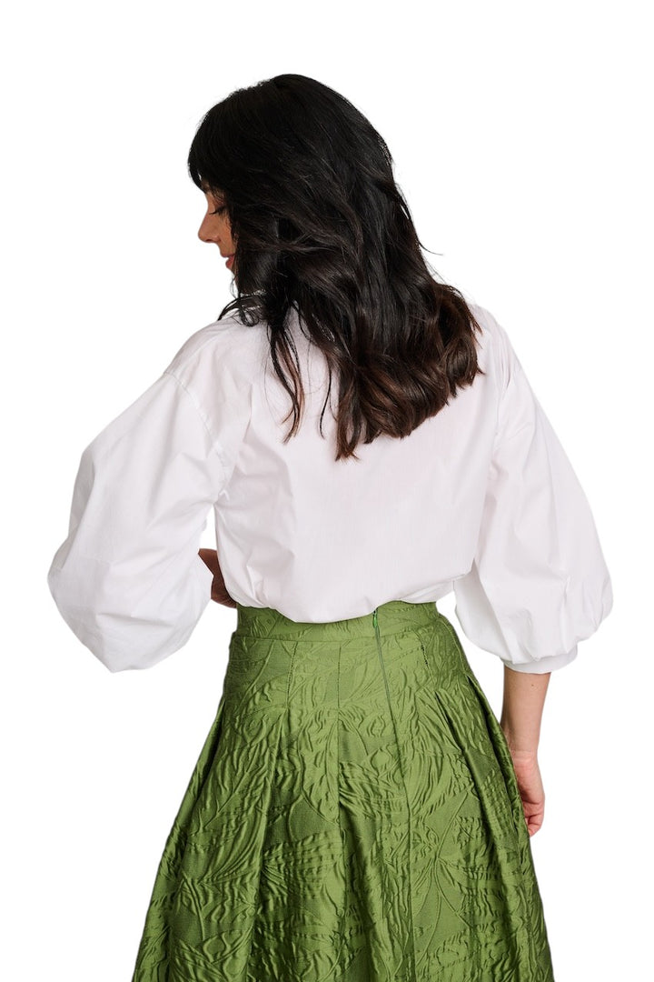 Hemisphere blouse zonder mouwen dames wit 261AMAL-32 100