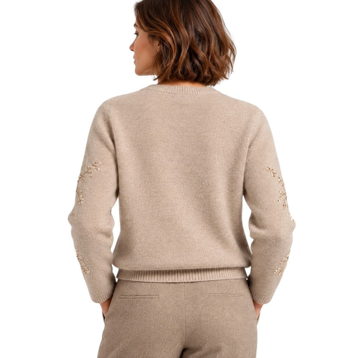 Hemisphere gilet dames taupe 262C599SQ-17 7289