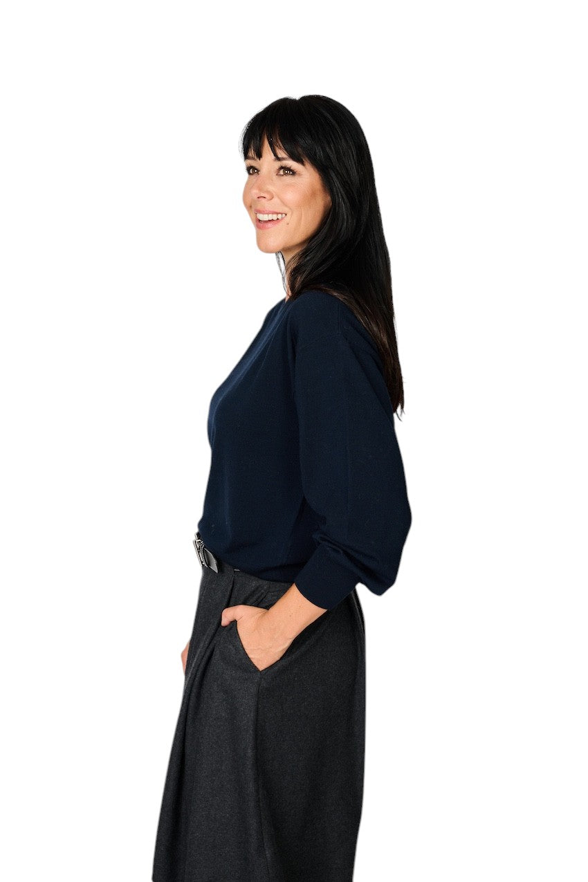 Hemisphere pull trui dames blauw 2624622-17 5235