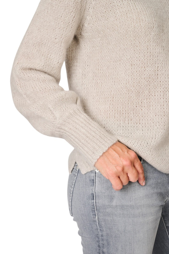 Hemisphere pull trui dames taupe