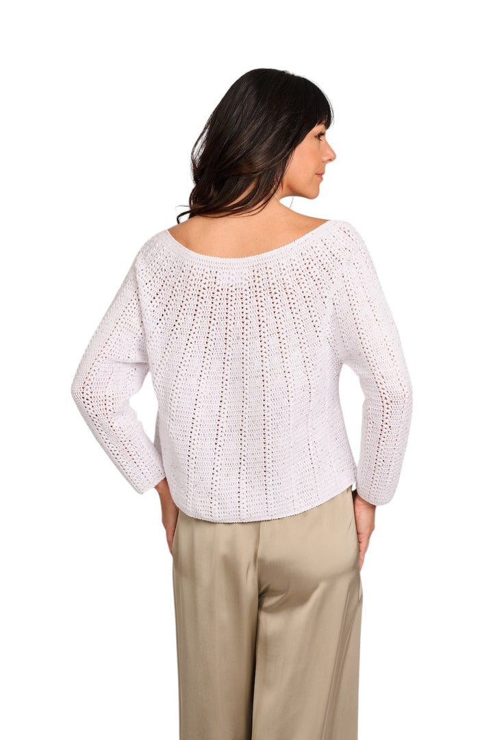 Hemisphere pull trui dames wit 251CO905SQ-17 SQ1