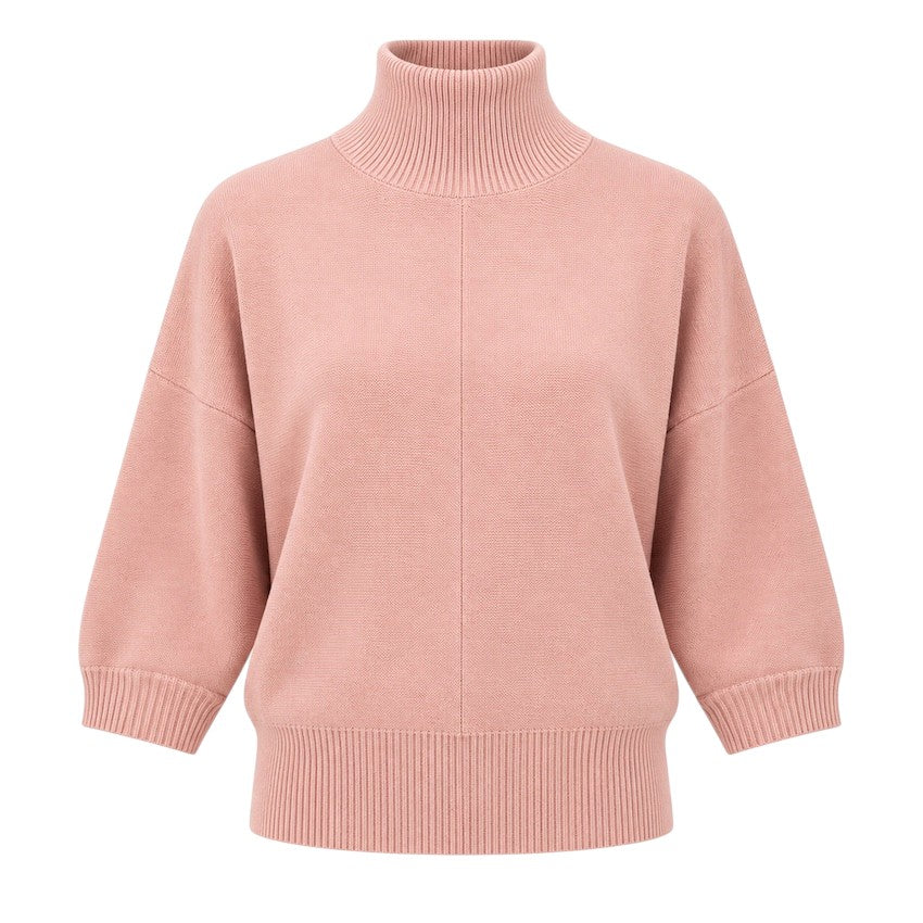 Hemisphere pull trui rolkraag dames roze 2624608-17 4405