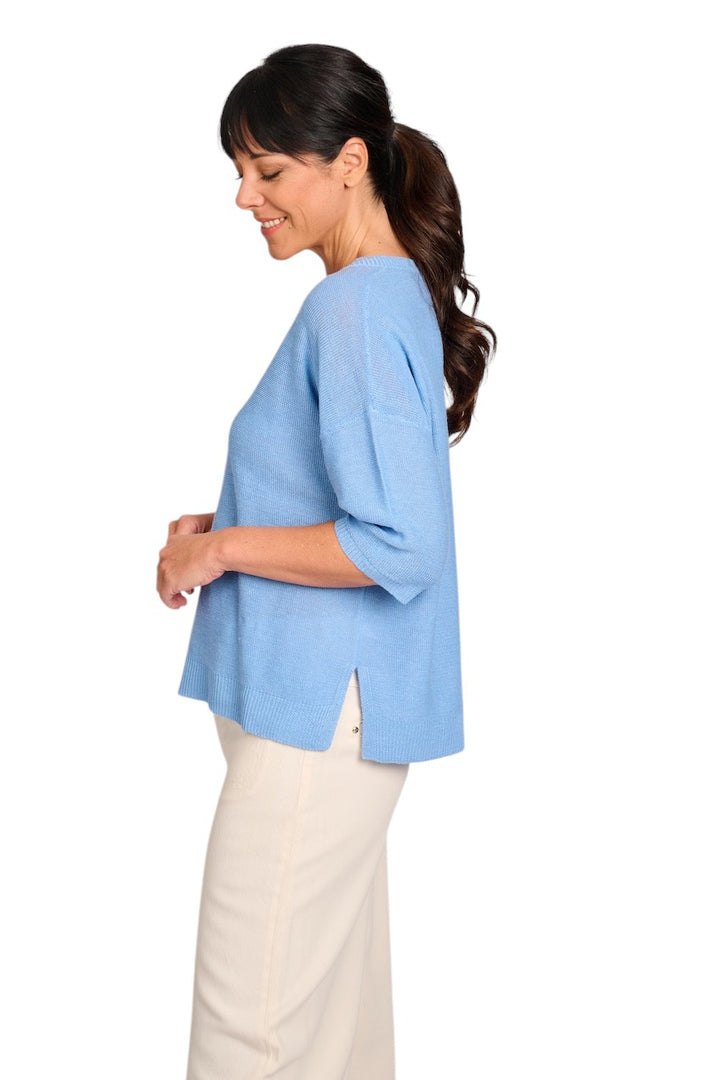 Hemisphere pull trui v-hals dames ciel 251X844-12 5202