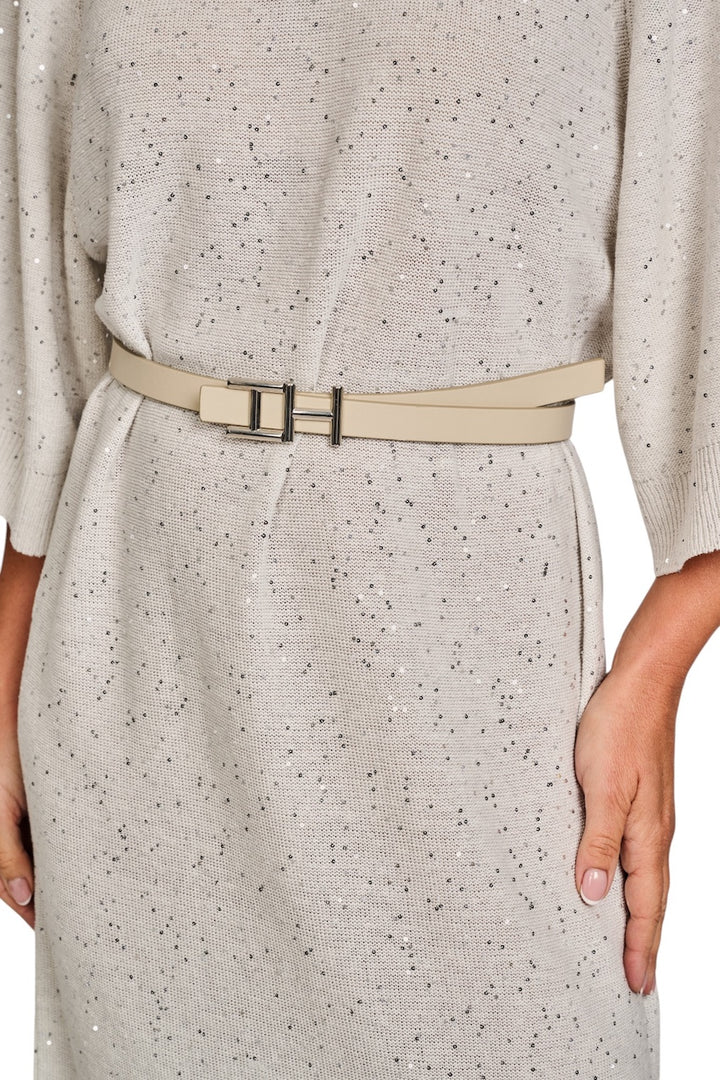 Hemisphere riem dames beige SMALNEWSILV-N ZN15