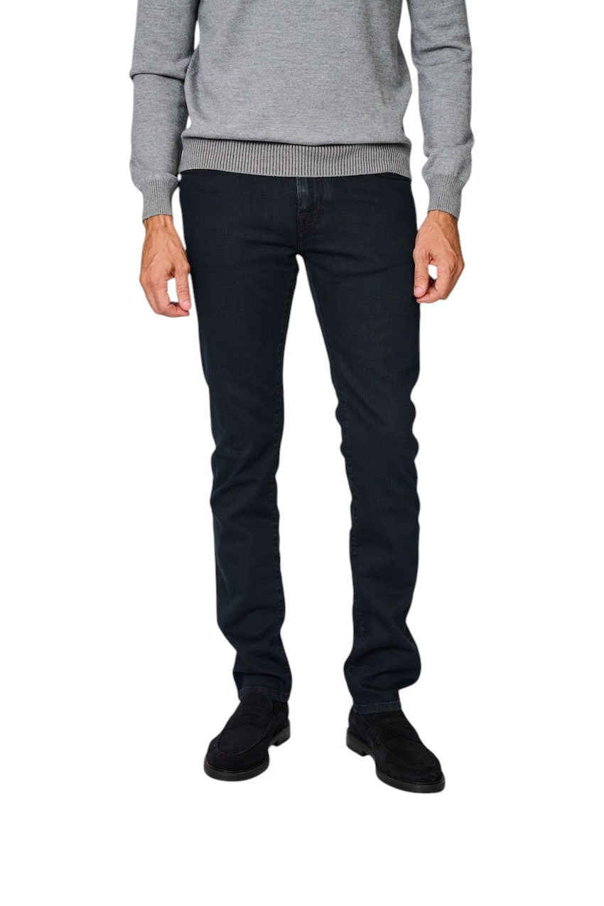 Jacob Cohen Men jeans heren donker blauwSlim Fit with zipper Bard JUM_QE009 030 S3623 100D