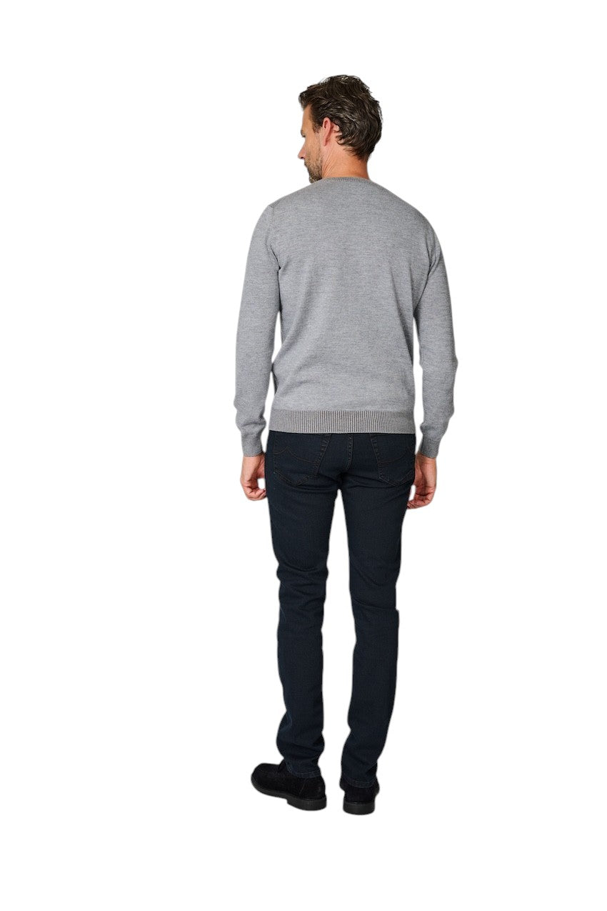 Jacob Cohen Men jeans heren donker blauwSlim Fit with zipper Bard JUM_QE009 030 S3623 100D