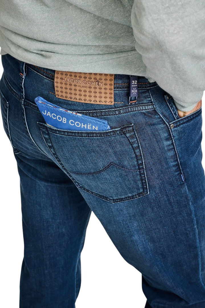 Jacob Cohen Men jeans heren donker blauw Bard - Vintage slim fit JUM_QE004056S4255V1 100D