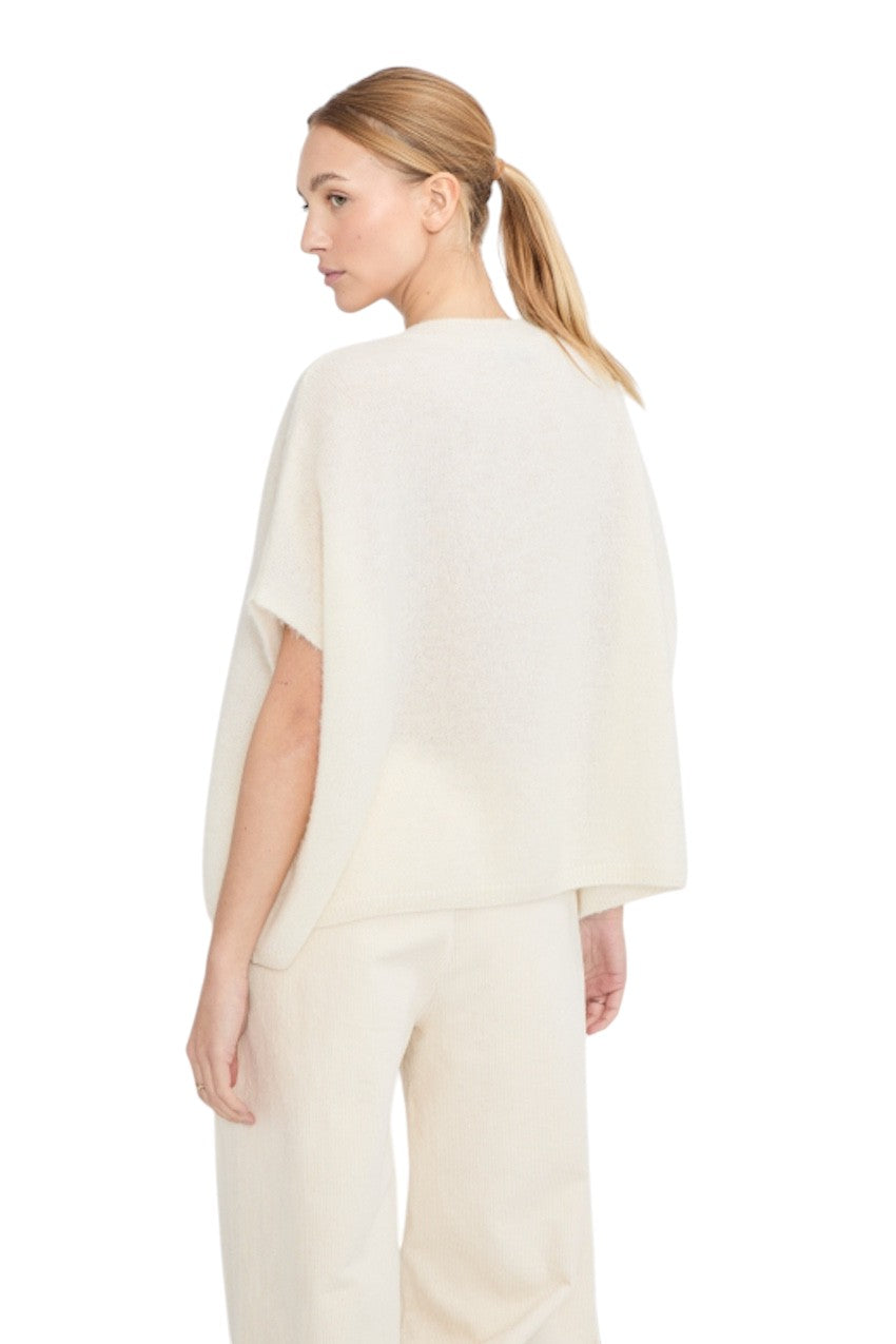 Jeff poncho dames ecru OONA