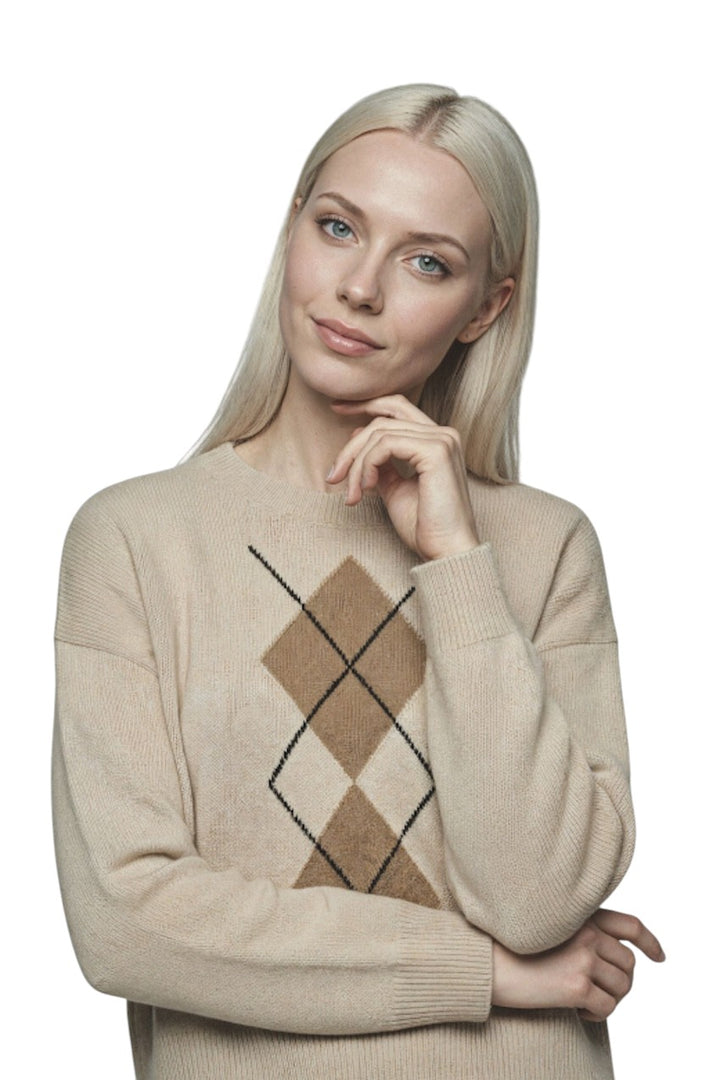 Jeff pull trui dames beige Boston