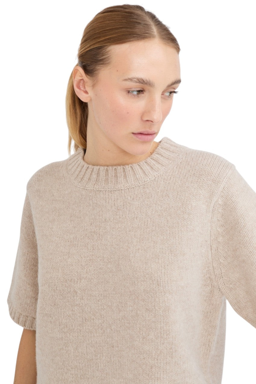 Jeff pull trui ronde hals dames beige HOPE 63