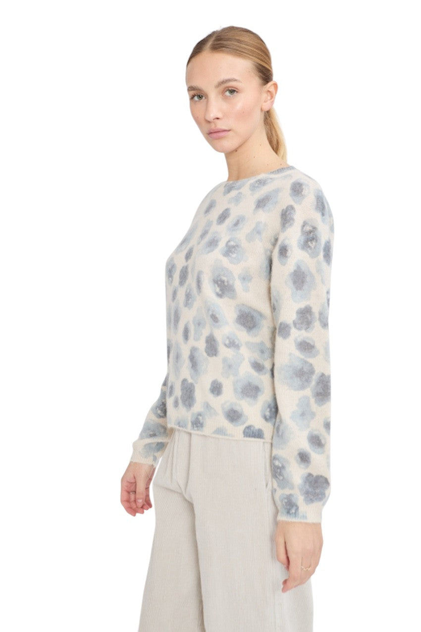Jeff pull trui ronde hals dames blauw BARBIE 55