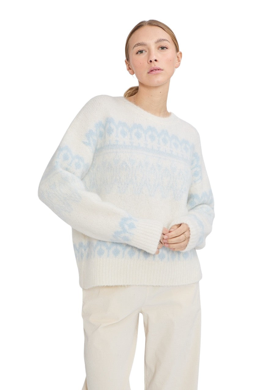 Jeff pull trui ronde hals dames ciel ORSO 52