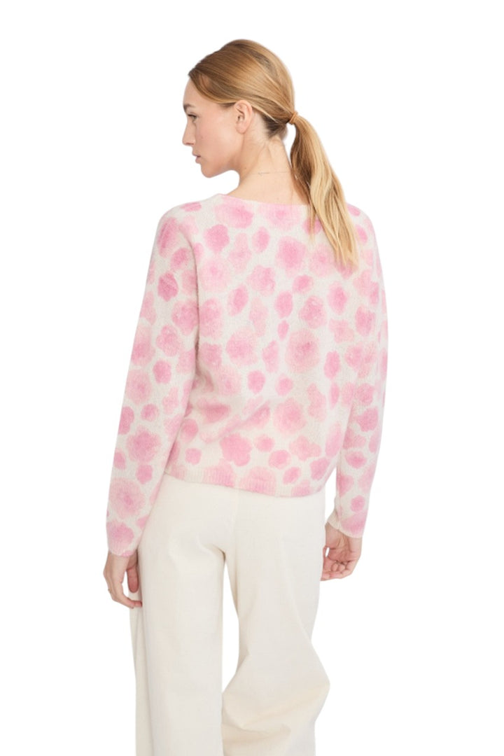 Jeff pull trui ronde hals dames roze BARBIE 23