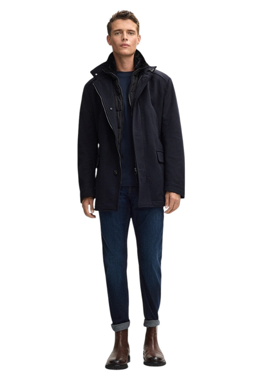 Joop mantel heren donker blauw GARY 10020632 401