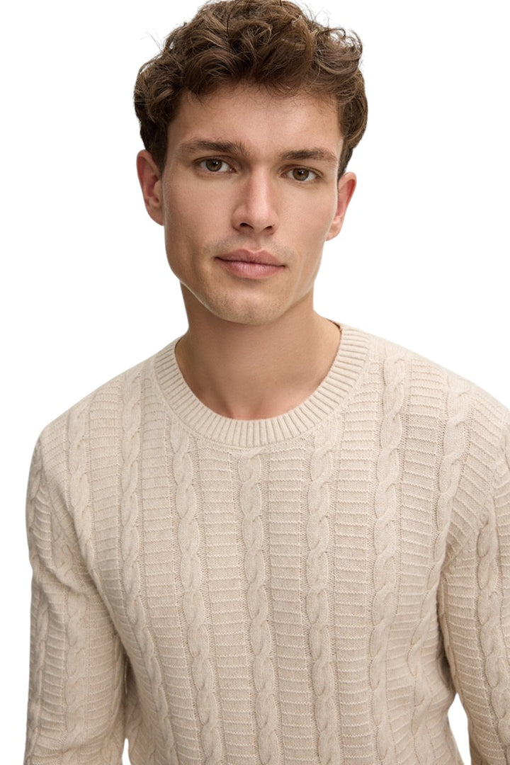 Joop pull trui ronde hals heren beige LEVIOR 10020021 268