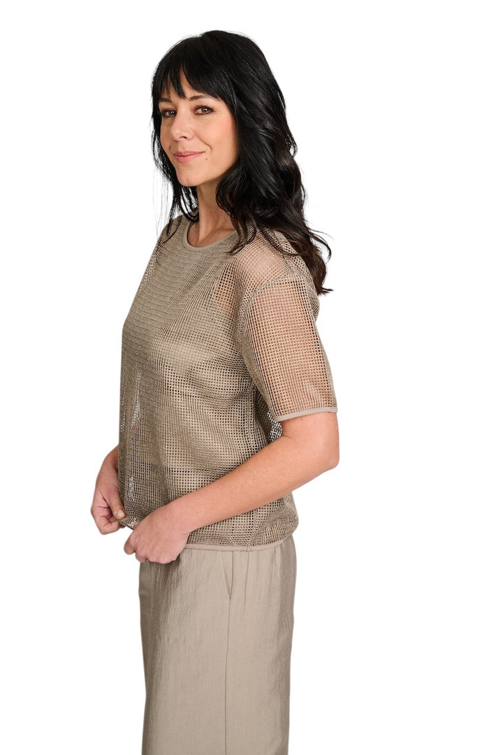 Margittes} T-Shirt Damen beige