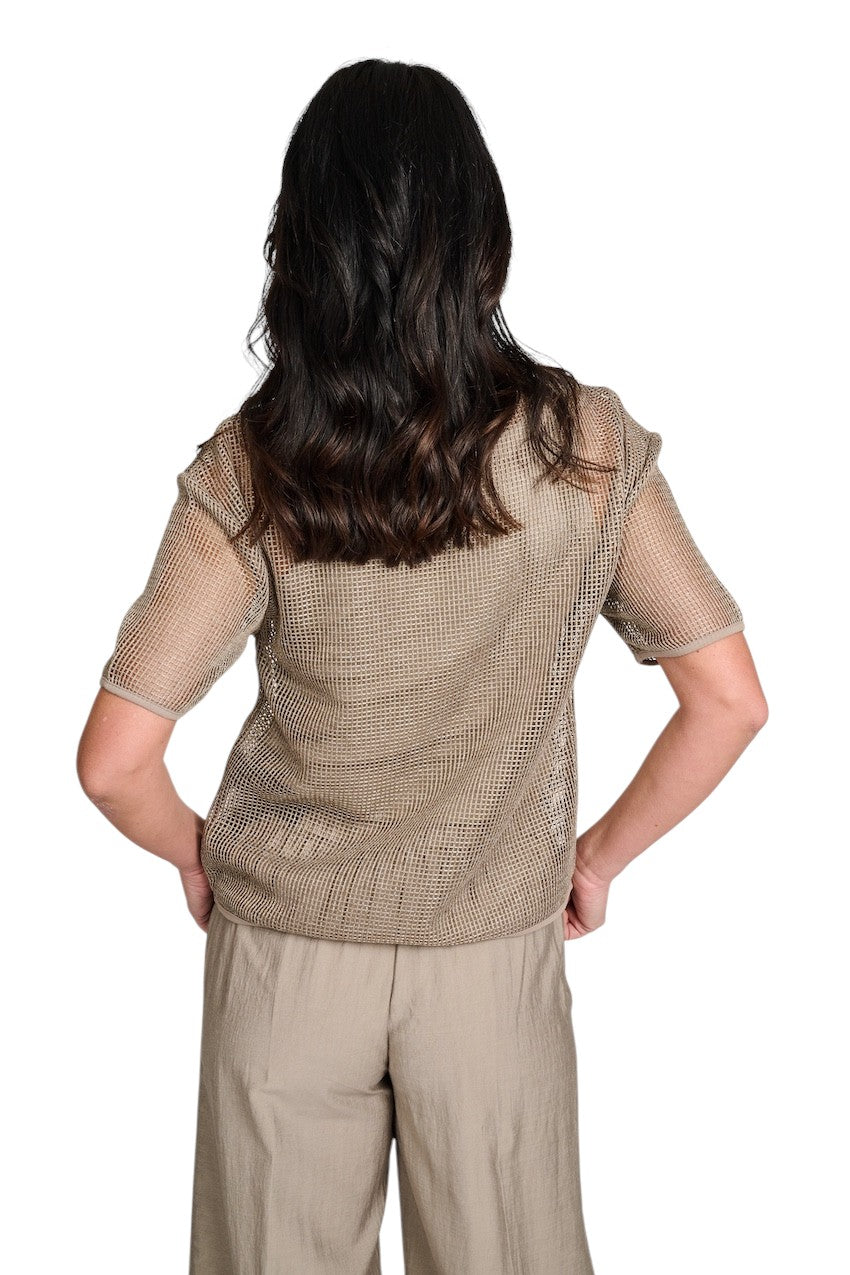 Margittes} T-Shirt Damen beige