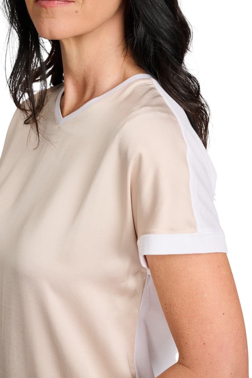 Margittes t-shirt dames zand