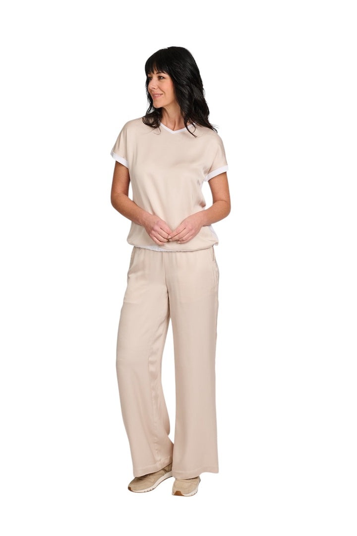 Margittes t-shirt dames zand