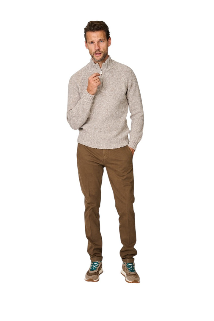 Mason'S Men sportieve broek heren chocolat Torino Elegance 9PN2R4593N2MBE070222