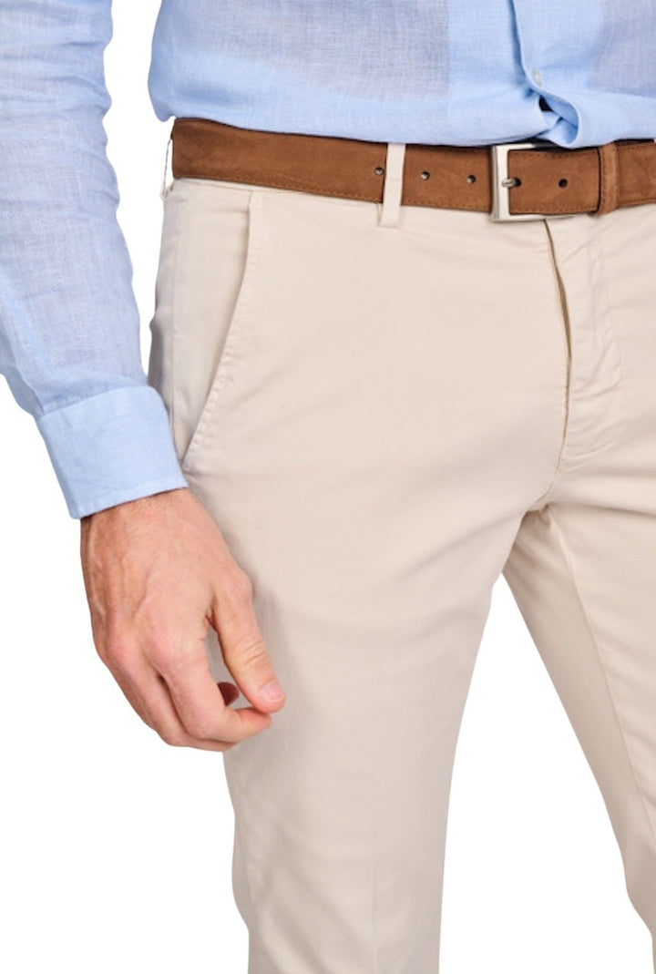 Mason'S Men sportieve broek heren licht beige Torino 9PN2R4973MBE100020