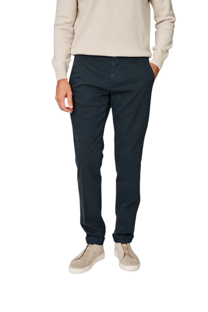 Mason'S Männer Sportliche Herrenhose in Marineblau, Torino Elegance
