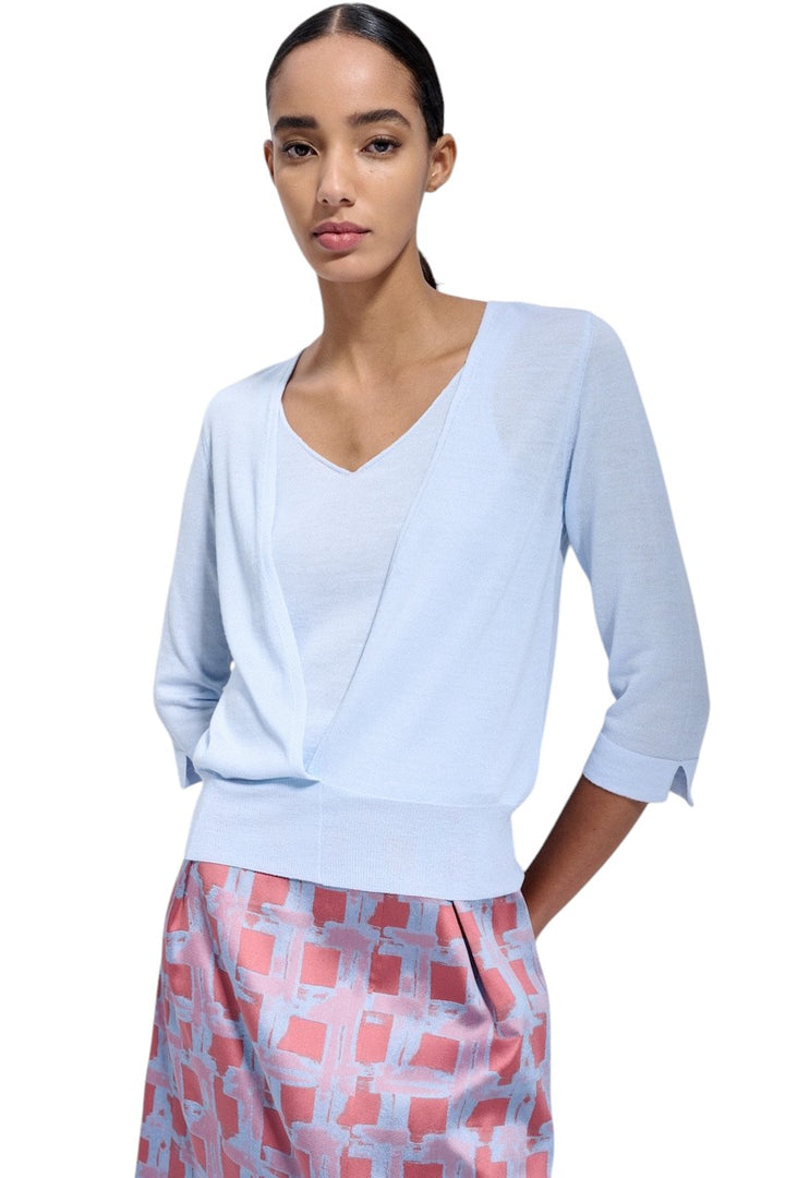 Natan Collection pullover donna azzurro LIANA-MERINOS-272
