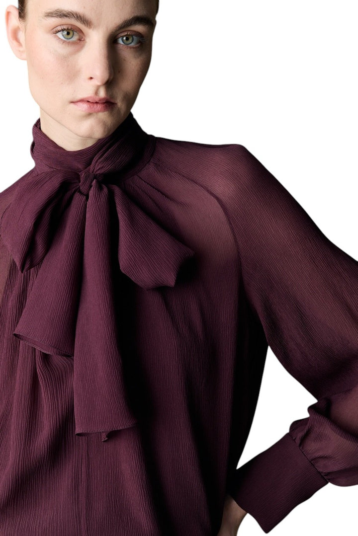 Natan Collection blouse dames aubergine FOURMI-JARM01 310