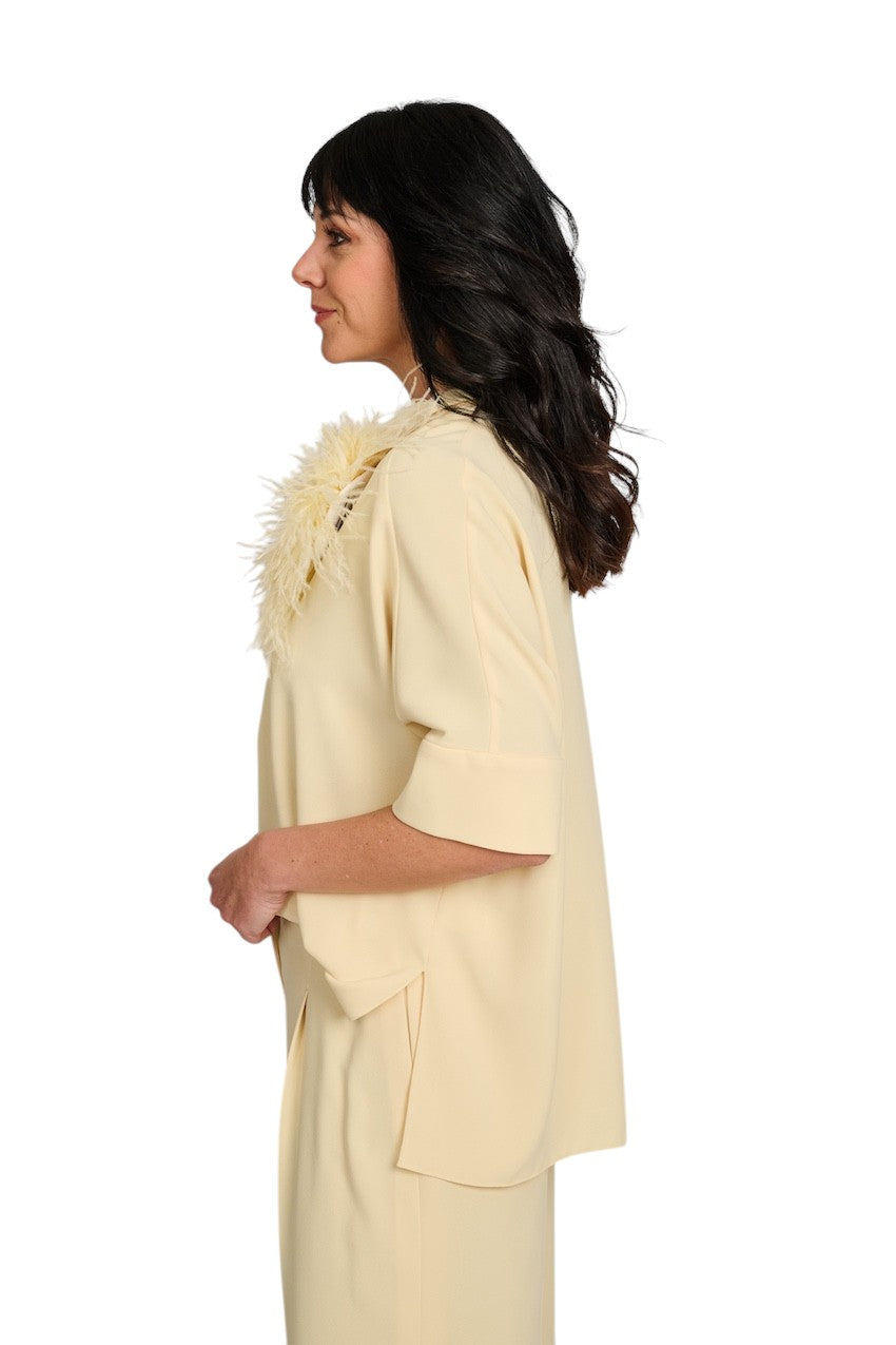 Natan Collection blouse dames geel EMMA-N6NJ03 110