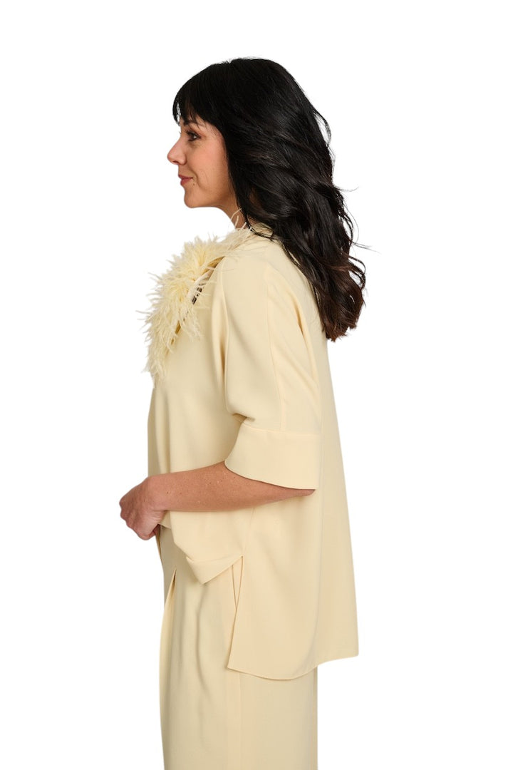 Natan Collection blouse dames geel EMMA-N6NJ03 110