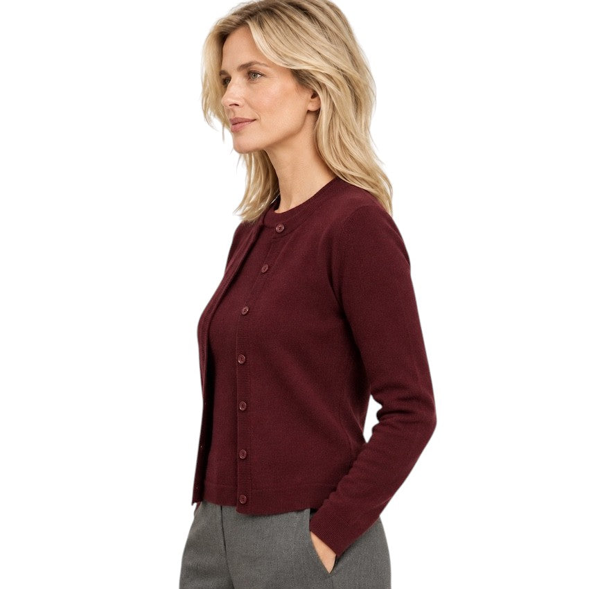 Natan Collection gilet dames bordeaux OWENN-WOOLCASH 123