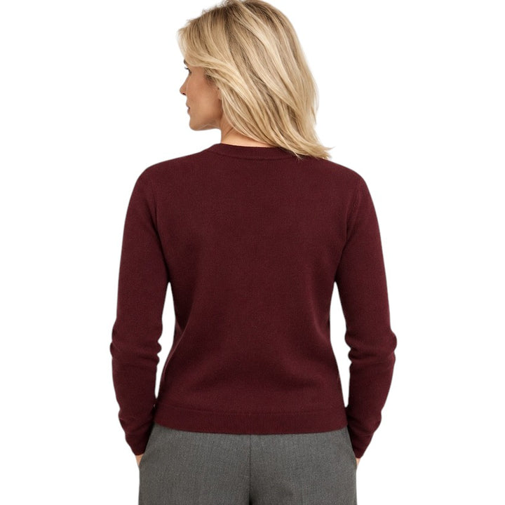 Natan Collection gilet dames bordeaux OWENN-WOOLCASH 123