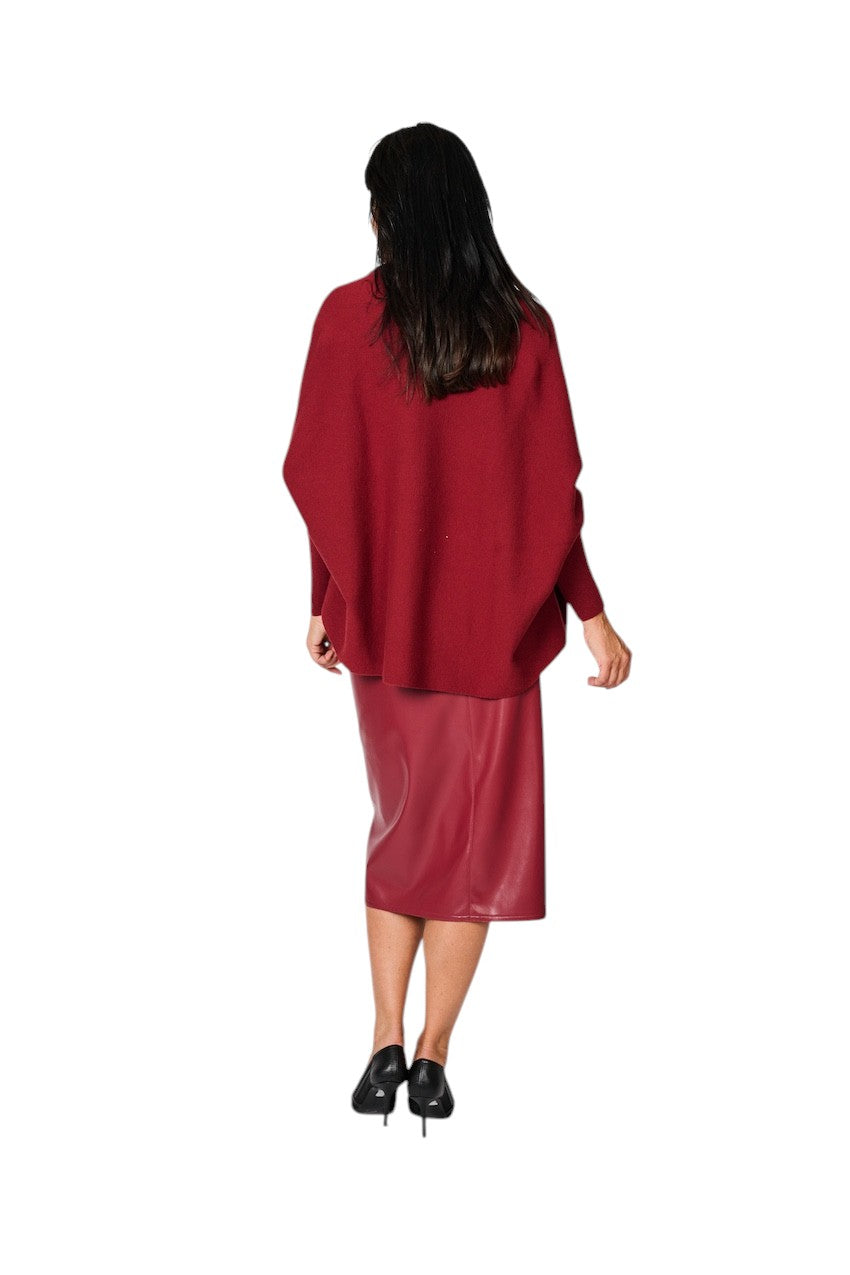 Natan Collection gilet dames rood OLSEN-WOOL 271