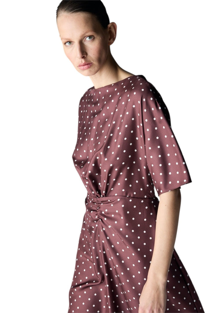 Natan Collection kleedje dames aubergine FIGARO-JAAP28 310