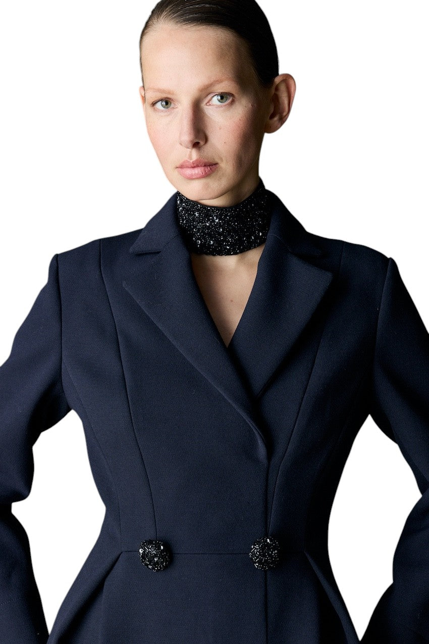 Natan Collection kleedje dames marine FOLIE-N5DT01 140