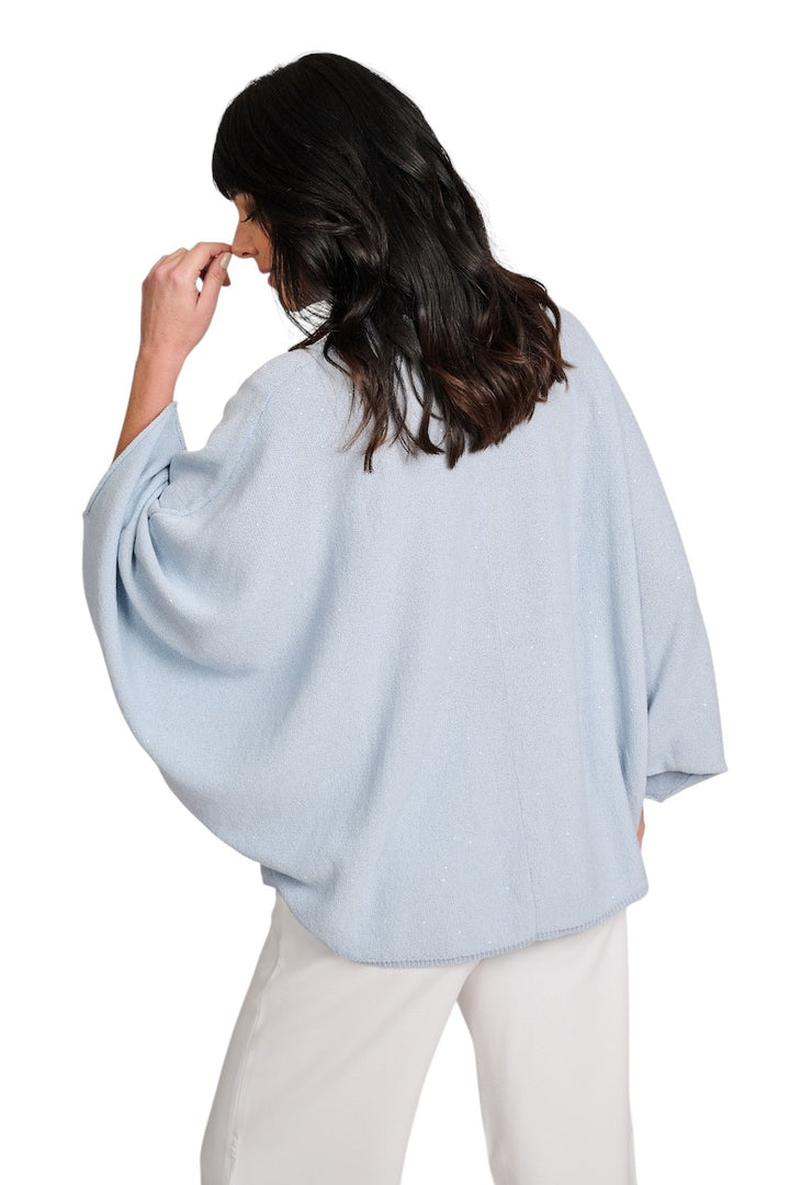 Panicale Cashmere poncho dames ciel D380528PO 38D16 0520
